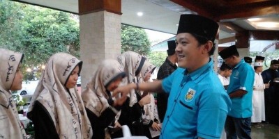 KNPI Muara Enim Gelar Berbuka Bersama Anak Yatim Pondok Pesantren Daru Asa'dah