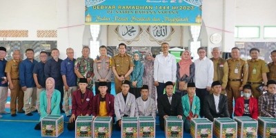 Bantuan PT SBS Kepada Masyarakat Selama Bulan Ramadhan Dapat Respon Positif Pemda dan Polres Muara Enim