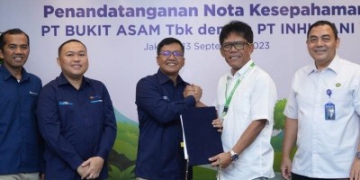 Bukit Asam (PTBA) Gandeng Inhutani V untuk Reklamasi hingga Pengelolaan Hutan.