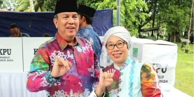 Usai Salurkan Hak Suaranya, Pj. Bupati Lakukan Monitoring Pemilu Kesejumlah TPS