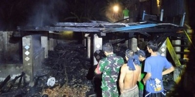 Rumah Dan Bengkel di Desa Bulang Ludes terbakar Dilahap Si Jago Merah