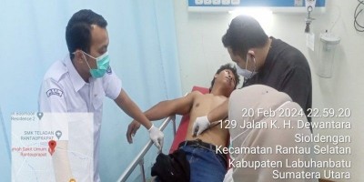 Bendahara DPD PJS Sumut Samuel Tampubolon Diduga Dianiaya Kapolres Labuhanbatu.