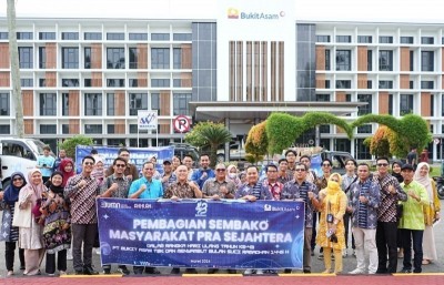 Sambut Bulan Ramadhan, PT. Bukit Asam, Tbk. Salurkan 10.000 Paket Sembako.