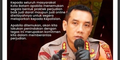 Judi Gelper Marak Lagi, PJS Kepri Soroti Komitmen Kapolda dan Kapolres Barelang.