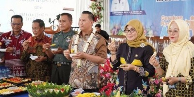 Pj. Bupati Muara Enim Membuka Kegiatan Aktivitas Germas Se-Kabupaten Muara Enim.