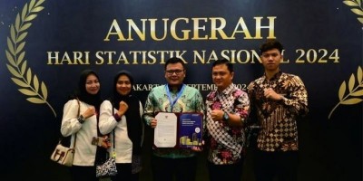 Diskominfo SP Kabupaten Muara Enim Raih Penghargaan Satuan Kerja Dengan Indeks Pembangunan Statistik Predikat 